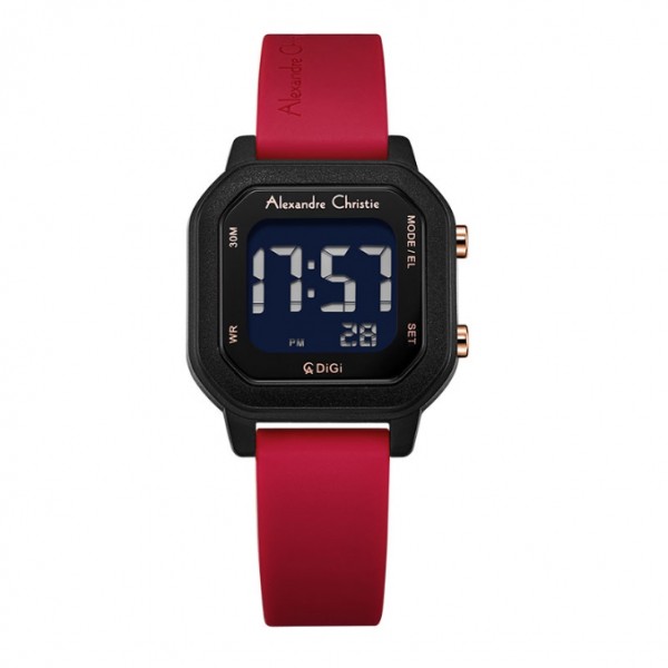 Alexandre Christie AC 9365 Black Red Digital LHRIPBARE